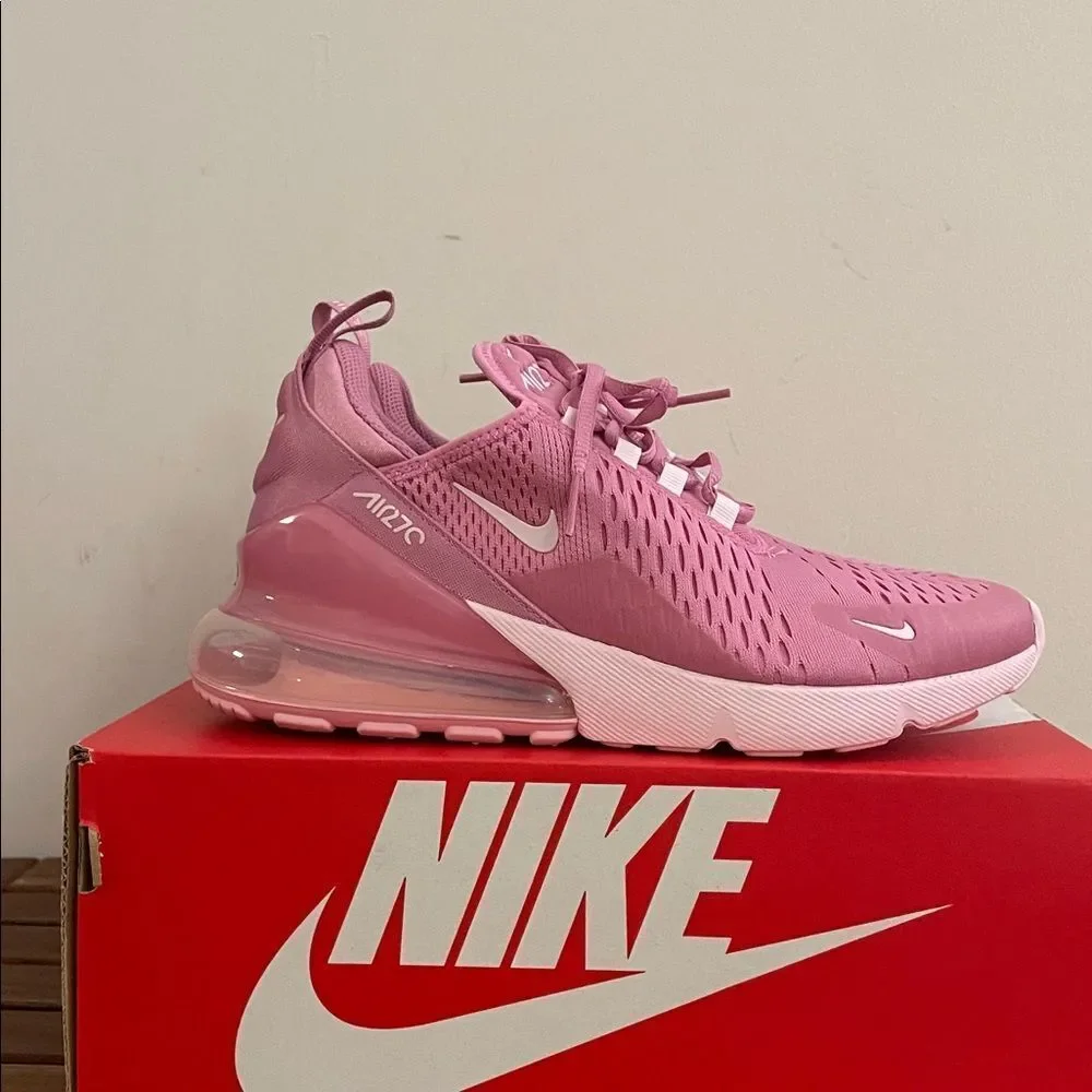 Nike Air Max 270 Magic Flamingo/Pink Foam Women Size 8.5/Kid Size 7(HQ1553-646)